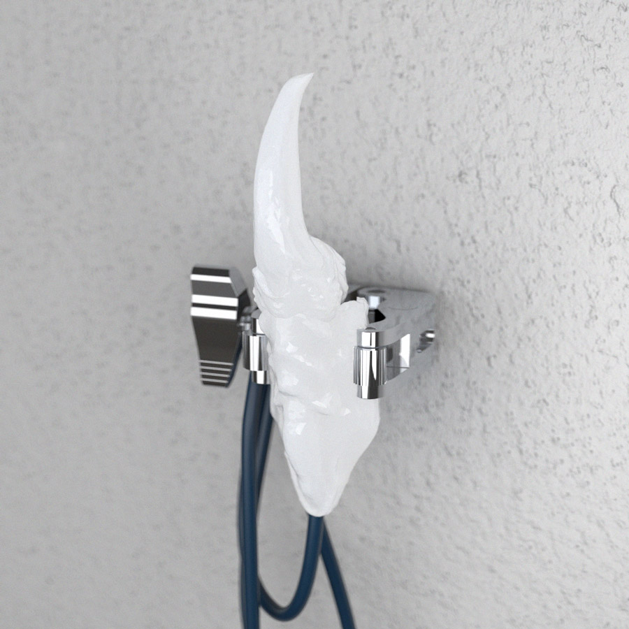 Ghost light, talon sconce Ghost Light (talon sconce), studio view, 2019, bulb off